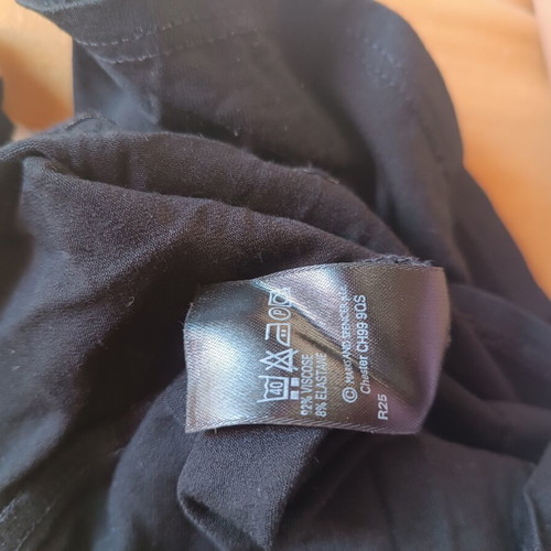 Marks & Spencer Black Blouse Medium/Large like new with built-in strap top