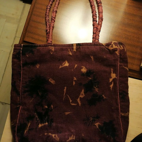 Handmade shoulder bag like new, red