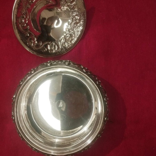 Silver 925 fondantière with lid by Zolotas like new