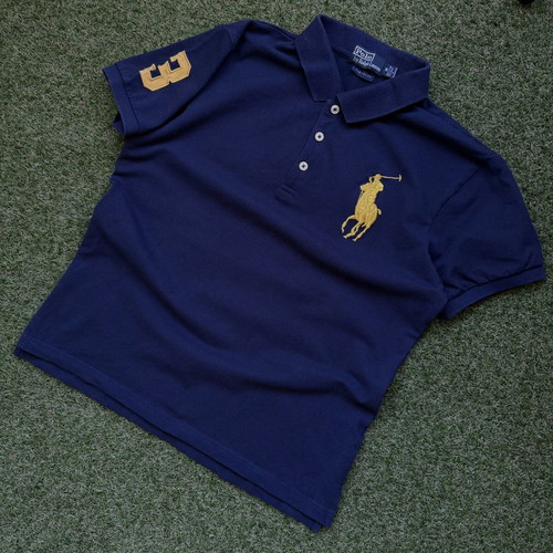 Ralph Lauren unisex polo shirt like new, size S/M, blue