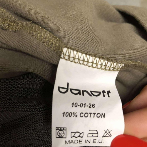Danoff blouse khaki like new, size M/L, 100% cotton