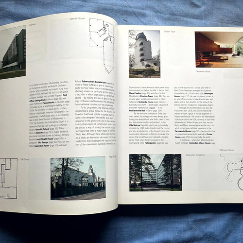 Plans, Sections and Elevations book used, key buildings of the twentieth century