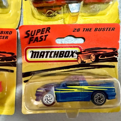 Matchbox SuperFast collectible 4 pieces new, carded