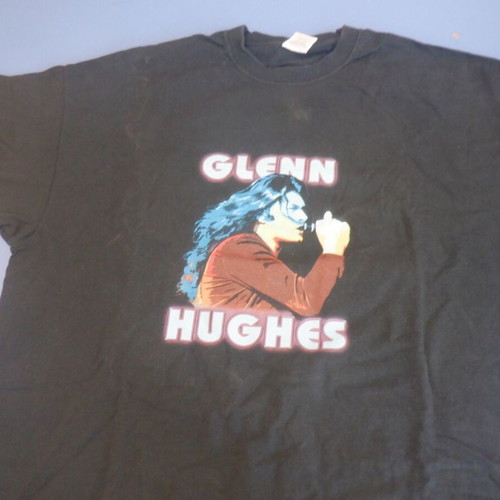 Authentic T-shirt Glenn Hughes (Deep Purple) tour 2005, size XL, black, in excellent condition