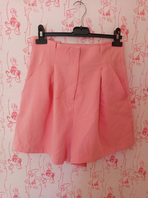 Shein high-waisted women's shorts pink like new