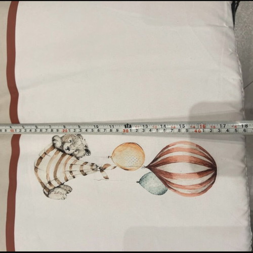 Greenwich Polo Club Classic Nursery Bumper White-Beige 45x195cm new