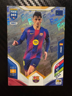 Pedri Barcelona FAN41 Panini FIFA Adrenalyn 365 2025-26 like new