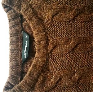 Πουλόβερ Cedar Wood State (Medium-large) με όμορφο πλεκτό σχεδιο - Sweater with fancy knitting patterns