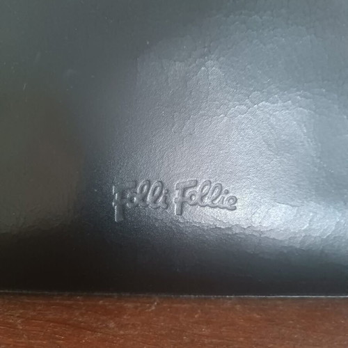Folli Follie black women's handbag used, leather with red lining