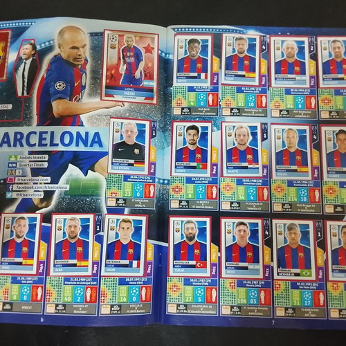 Topps UEFA Champions League Season 2016/17 used with 64 missing stickers