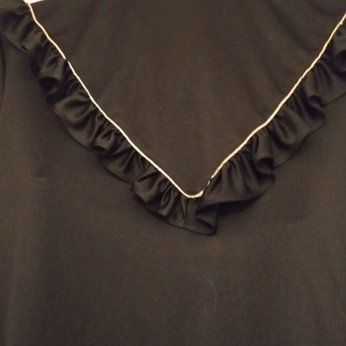 Women's black jersey set with gold belt and jacket used