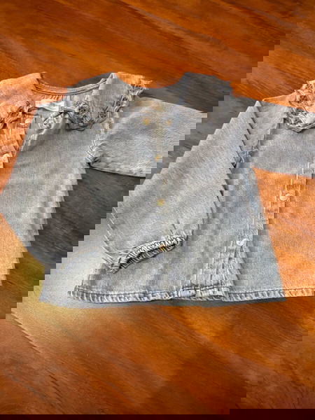 πουκάμισο τζην για κοριτσάκι zara 18-24 92 cm