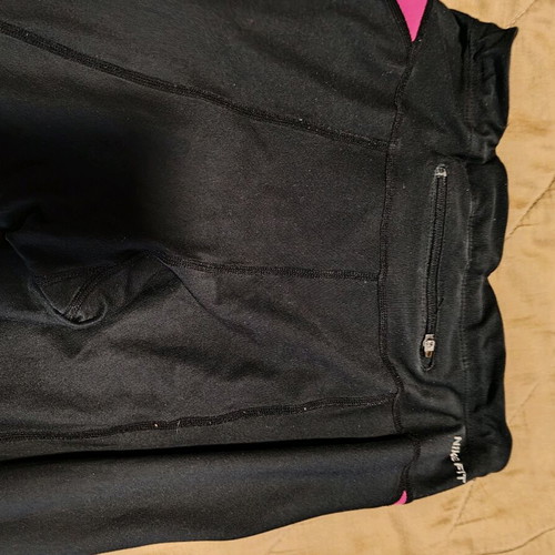 Nike dry fit leggings used, size S, black and pink