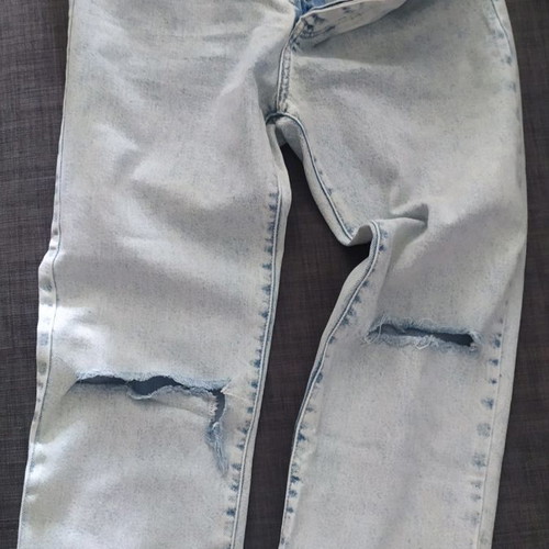 Topshop women's jeans used, Girlfriend style, size S