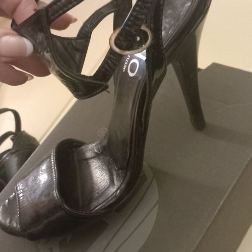 Women's sandals like new, black, size 36
