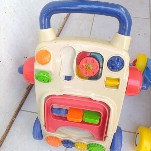 Baby walkers used, set of two