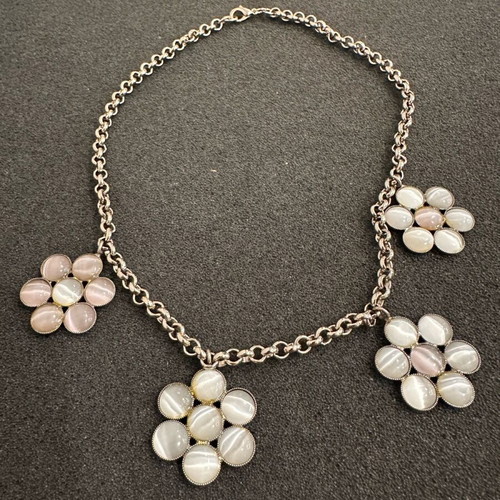 Various old jewelry used, set with Cat's Eyes and Swarovski stones