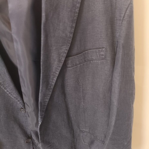 Barrione Blue Men's Linen Blazer New