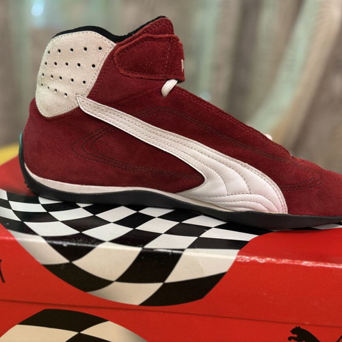 Puma Grit Cat Co Vintage Motorsport Boots, EU 46, red white black