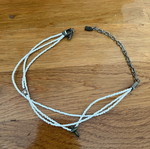 Summer chocker necklace used, white