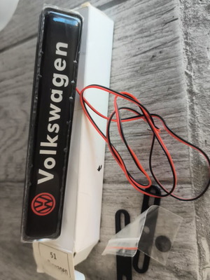 VW illuminated car grille light new