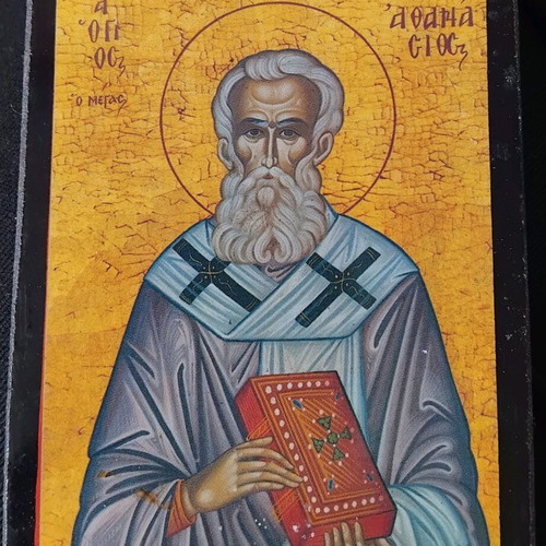 Christian icon Saint Athanasios the Great like new