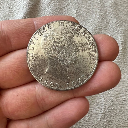 Old coin 1869 used