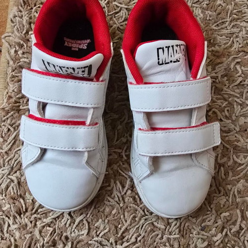 Adidas children's sneakers like new, size 27, white and red