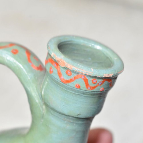Handmade ceramic jug from Sifnos 1992 used