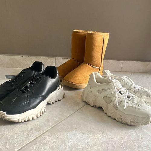 Shoes pack of 3 used, size 39, multicolor