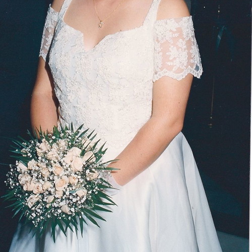 Handmade wedding dress like new with Yves Saint Laurent lace