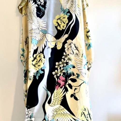 Caftan dress with Japanese pattern like new, one size