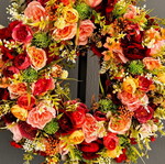 Handmade premium class artificial flower wreath
