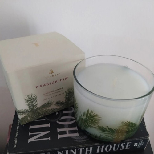 Thymes Frasier Fir luxury candle new, pine scented