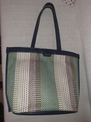 Τσάντα ώμου Tous σαν καινούργια, μπλε πολύχρωμη