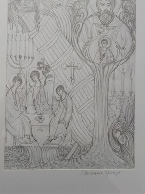 Original framed graphic pencil drawing by Milen Zanev