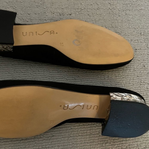 Unisa ballerina shoe new, black suede, size 37