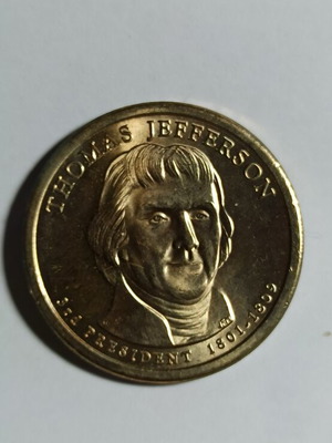 America One Dollar 2007 D Thomas Jefferson copper zinc coin new