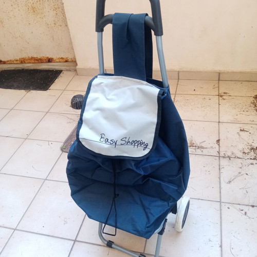 Shopping Trolley cooler fabric blue new
