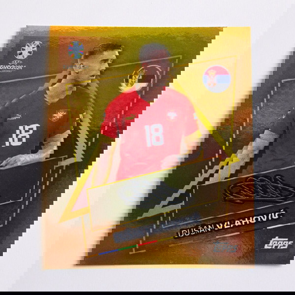 Topps Euro 2024 - Dušan Vlahović GOLD signature SRB-SP
