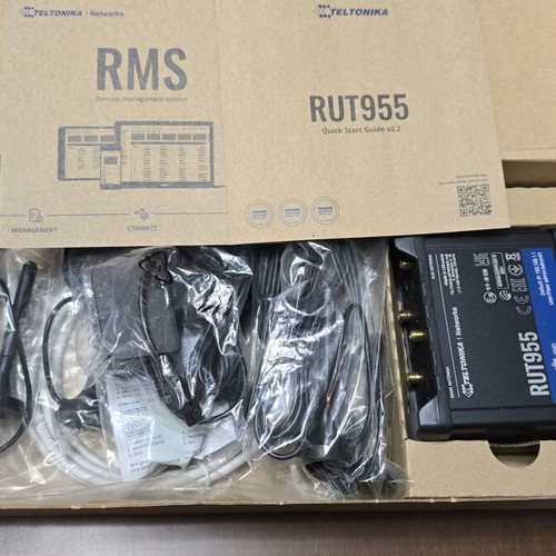 Teltonika RUT955 4G industrial router with GPS, RS232, RS485, I/O