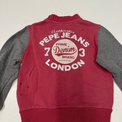 Pepe Jeans children's jacket size 4 years like new, red and grey
