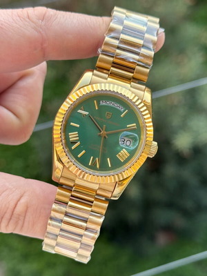 Pagani Design men's watch like new, gold color, automatic