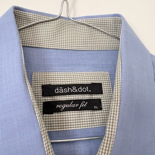 Dash&Dot men's shirt XL like new, blue multicolor