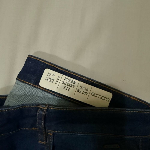 Esmara women's skinny jeans like new, high waist, blue, size XL