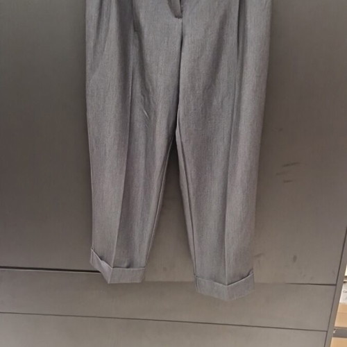 Zara pants gray with elastic and pleats like new