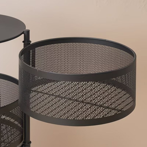 Rotating Three-Tier Storage Shelf like new, ideal for kitchen and bathroom