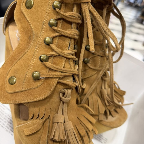 Jeffrey Campbell suede platform sandals new, brown, size 39