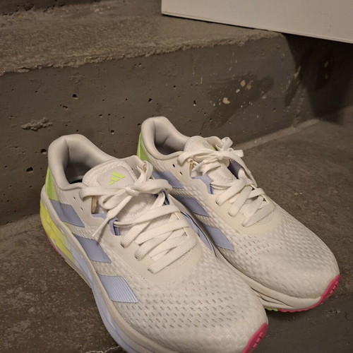 Adidas athletic shoes like new, size 40.5, white multicolor