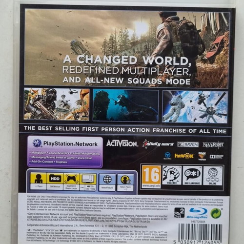 Call of Duty Ghosts PlayStation 3 game like new